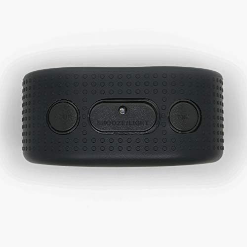 Timelink Smartlight Rubber Alarm Clock with Night Light Black