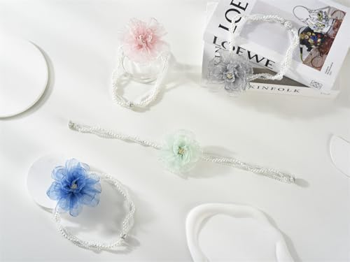 Elegant Pearl Beaded Magnetic Curtain Tiebacks 1 Pair