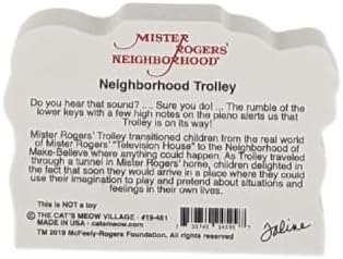 Cats Meow Village Mister Rogers Trolley Collectible