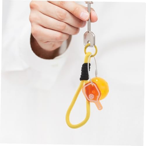 Toyvian Mini Pickleball Keychain Portable Sports Themed Keyring
