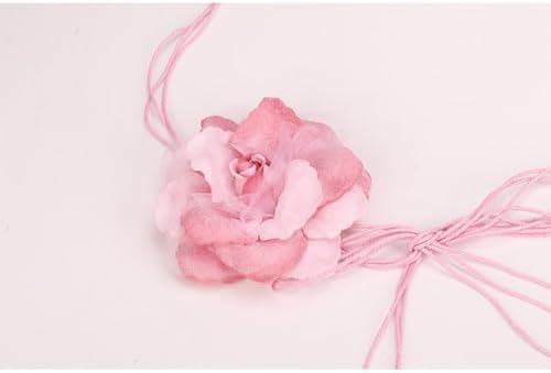 2 Pcs Pink Country Style Flower Curtain Tiebacks