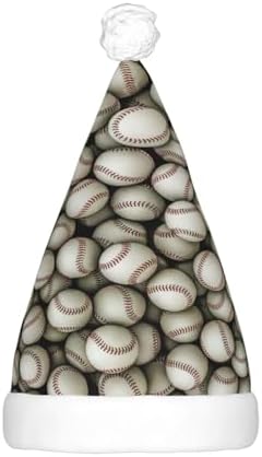 Baseball Print Christmas Hat with LED Lights