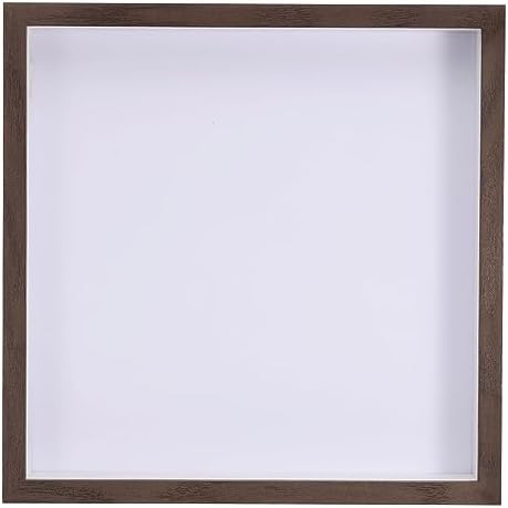 PATIKIL 8x8 Shadow Box Frame Brown