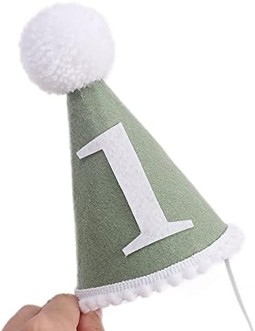 Baby Party Handmade Felt Hat - Green Birthday Photo Booth Prop