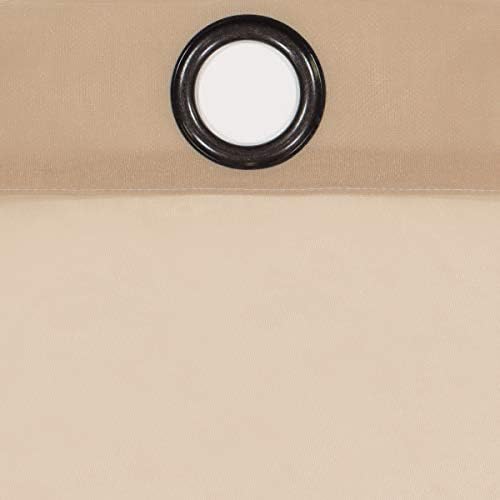 Odor Neutralizing Sheer Voile Grommet Curtain 59x95 Latte