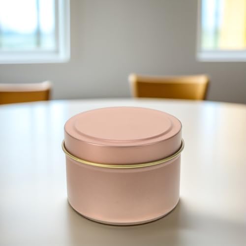 Cabilock 12pcs Iridescent Metal Candle Tins for DIY