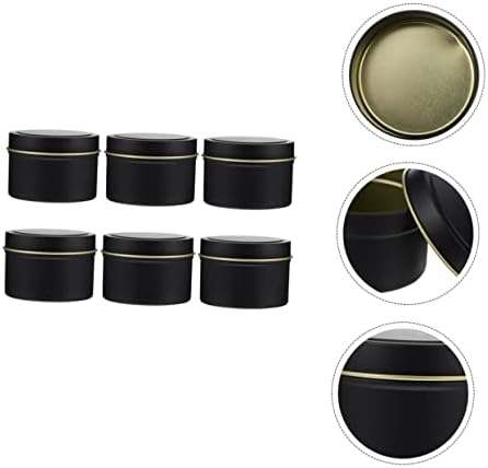 LIFKOME 4oz Iron Candle Tins with Lids for DIY Crafting