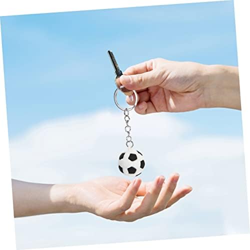 DECHOUS 16pcs Soccer Keyrings Sports Keychains for Boys and Girls