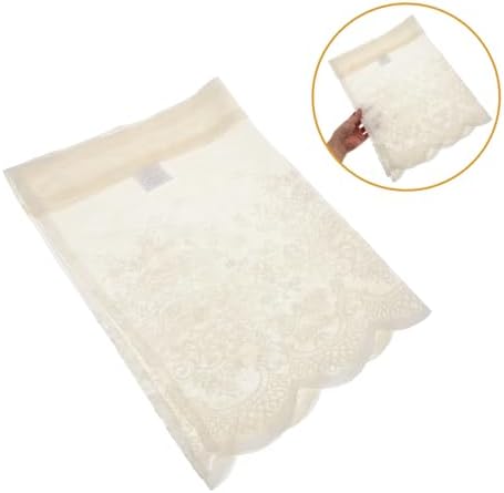 Happyyami Short Lace Window Valance Boho Decorative Curtain