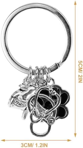 Adorable Dog Paw Keychain Charm for Keys Bags Backpacks