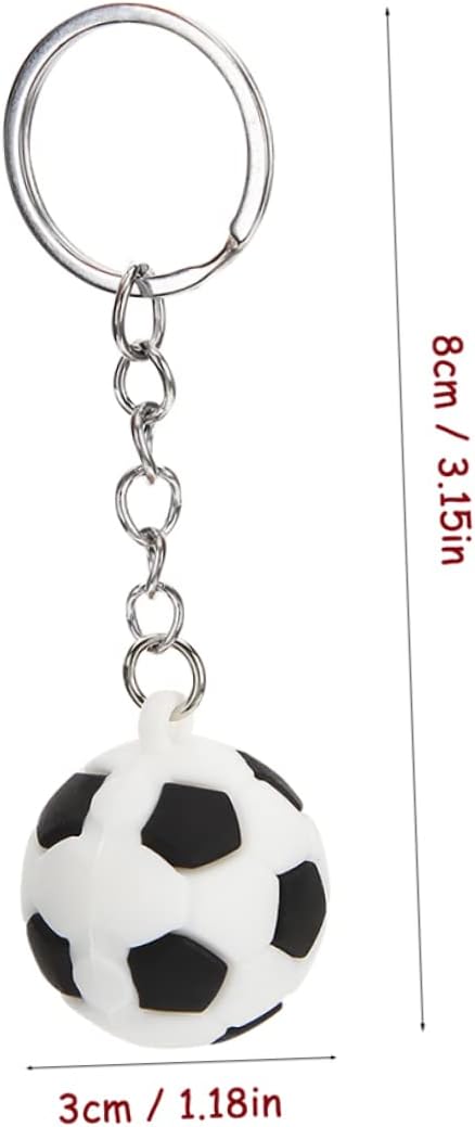 16pcs Creative Soccer Keychains for Backpacks and Sports