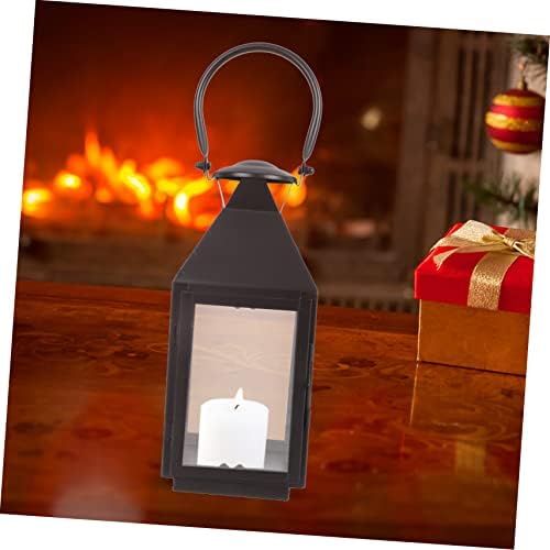 Cabilock Vintage Wrought Iron Wind Lantern Candleholder