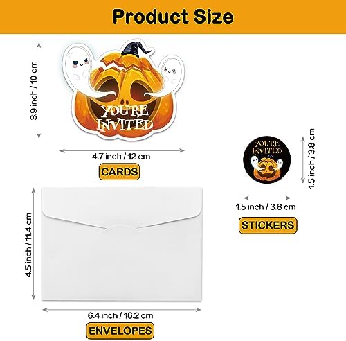 Rewidparty Halloween Party Invitation Set of 15