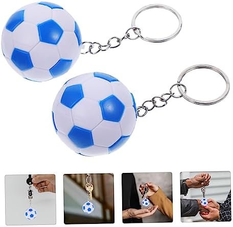 Cabilock 2Pcs Soccer Ball Keychains for Party Favors