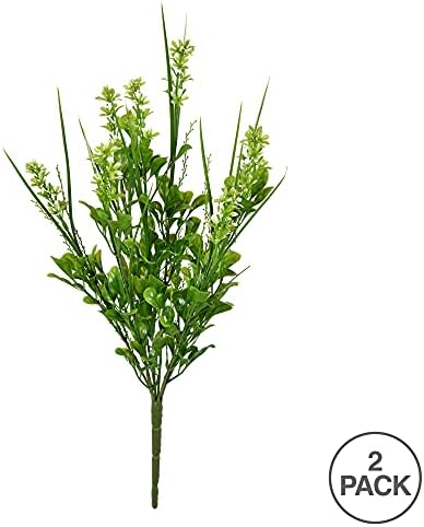 Vickerman Artificial Butterfly Bush 16 Inch 2 Pack