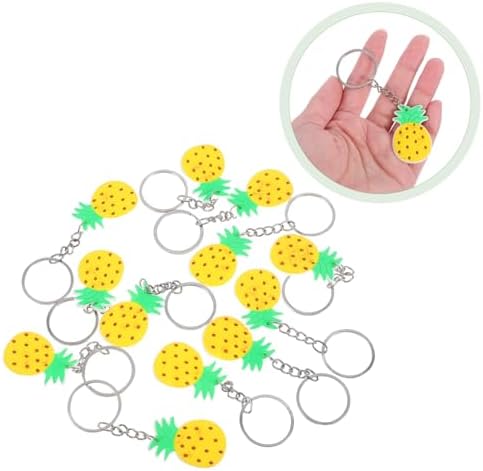 Unomor 12Pcs Pineapple Keychain Charms Summer Party Favors