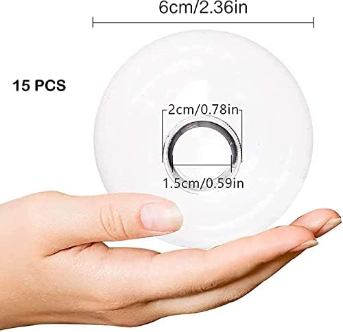 15 Pcs Clear Fillable Christmas Ornaments