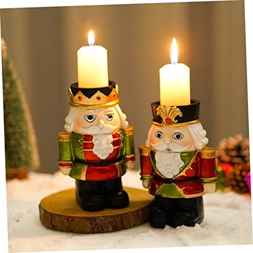 Elegant Nutcracker Candle Holder for Christmas Decor