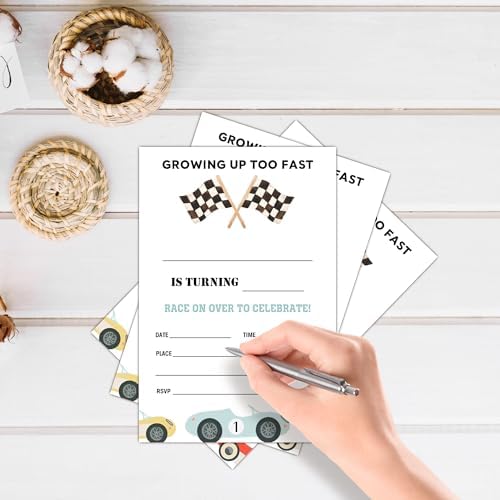 Race Car Birthday Party Invitations 20 Set