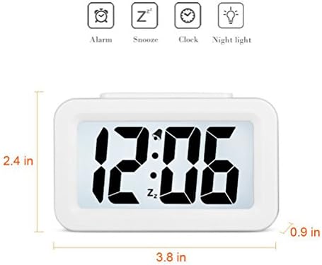 Hense Mute Luminous Alarm Clock with Adjustable Light HA35
