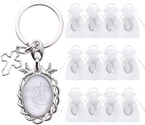 12 Pcs Holy Spirit Keychain Baptism Party Favors