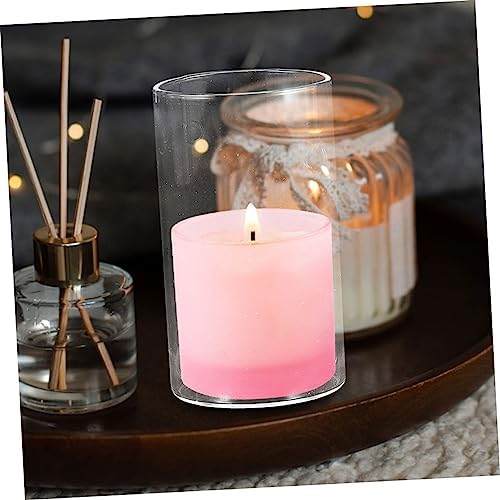 Happyyami 3Pcs Cylinder Candle Covers for Home Wedding Decor