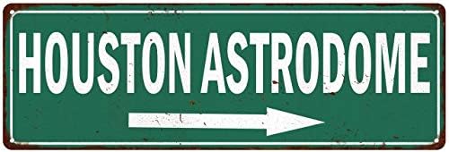 Chico Creek Houston Astrodome Metal Sign 6x18 Matte Finish