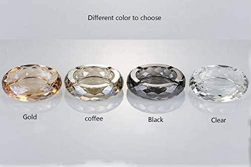 Crystal Glass Ashtray Cigar Holder with 4 Slots