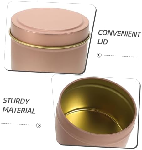 12Pcs 4oz Metal Candle Tins with Lids