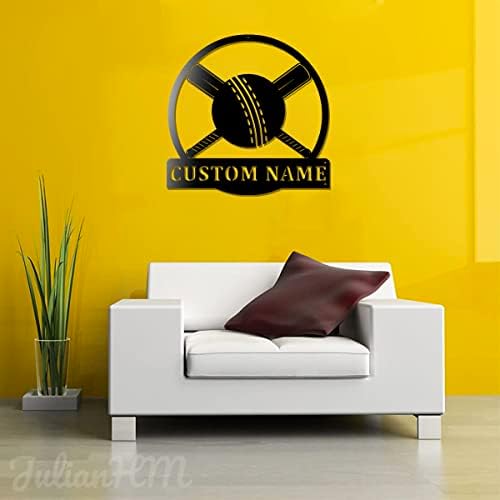 Custom Cricket Metal Wall Art With LED Lights