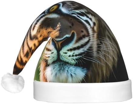 African Animals Print Christmas Party Hat with LED Lights