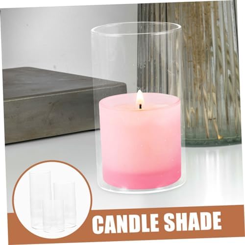 Happyyami 3Pcs Cylinder Candle Covers for Home Wedding Decor