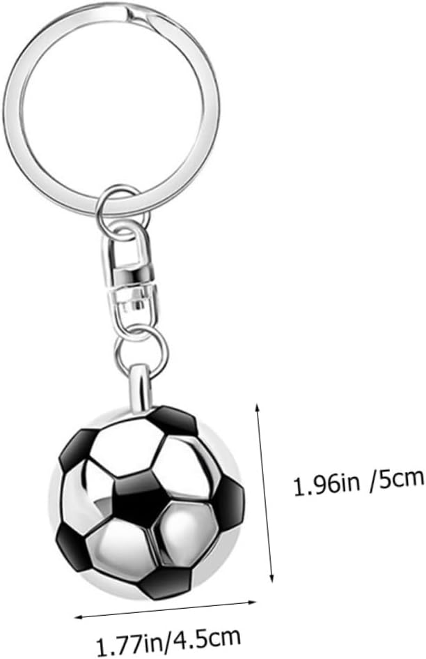 3Pcs Soccer Keychains Football Keyrings Multi Functional Backpack Pendants