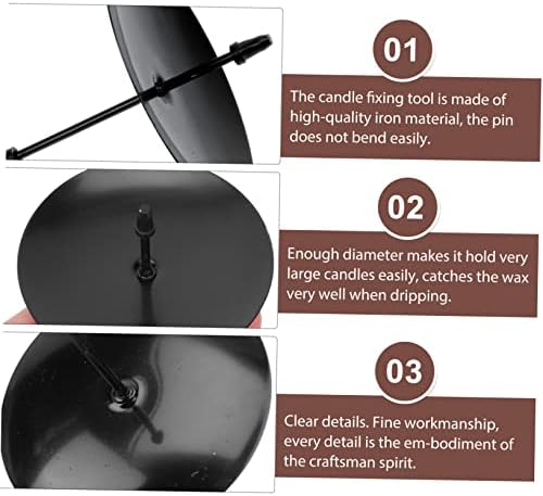 12Pcs Iron Candle Holders for Advent Wreaths and Christmas Celebrations