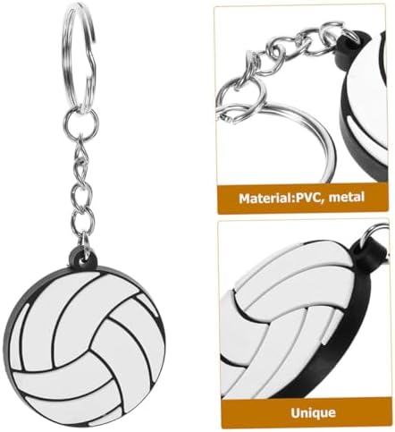 Volleyball Keychain Sports Party Favor Lightweight Keyring for Backpacks