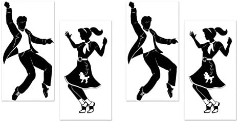 Beistle 50s Rock Roll Props 4 Pieces Decorations