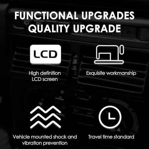 Ultra Thin Digital Clock with Calendar for Car Home Office