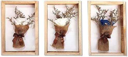 PATIKIL 8x8 Shadow Box Frame Brown