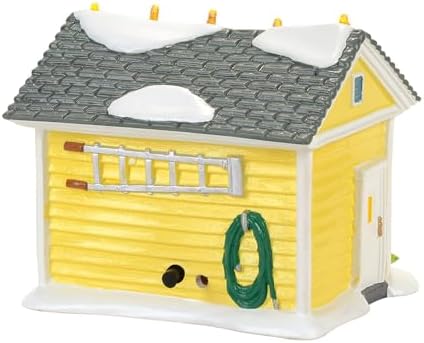 Department 56 Snow Village National Lampoon Christmas Vacation Garage Light Building