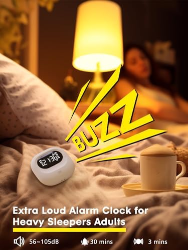 ROCAM Vibrating Alarm Clock with Dual Alarms