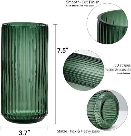 TIMEFOTO 75 Inch Thickened Glass Flower Vase