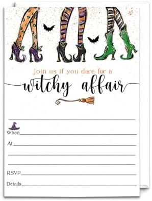 Witchy Fun Invitations with Envelopes - 25 Pack