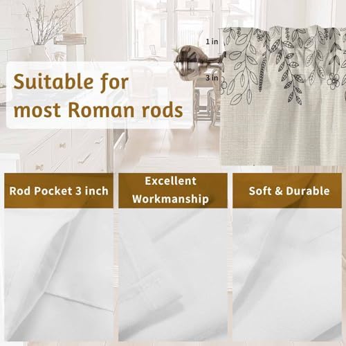 Thanksgiving Plant Valance Set for Windows