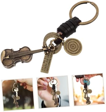 PRETYZOOM Retro Violin Keychain for Music Lovers