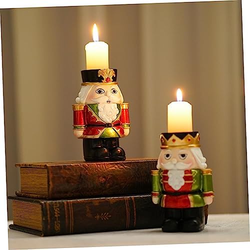 Elegant Nutcracker Candle Holder for Christmas Decor