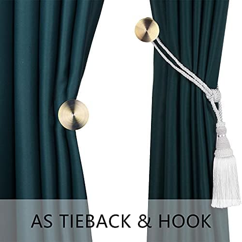BEL AVENIR 2 Pack Metal Curtain Holdbacks Bronze