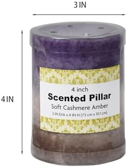 4 Inch Purple Sand Scented Pillar Candle 1
