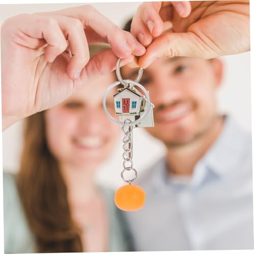 PRETYZOOM 10pcs Orange Keychain Party Favors