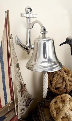 Deco 79 Wall Sculpture with Anchor Backing Silver