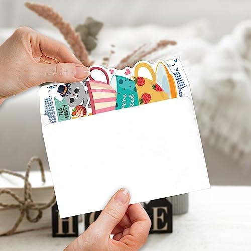 ERHACHAIJIA 15 Pc Cat Shaped Tea Party Invites